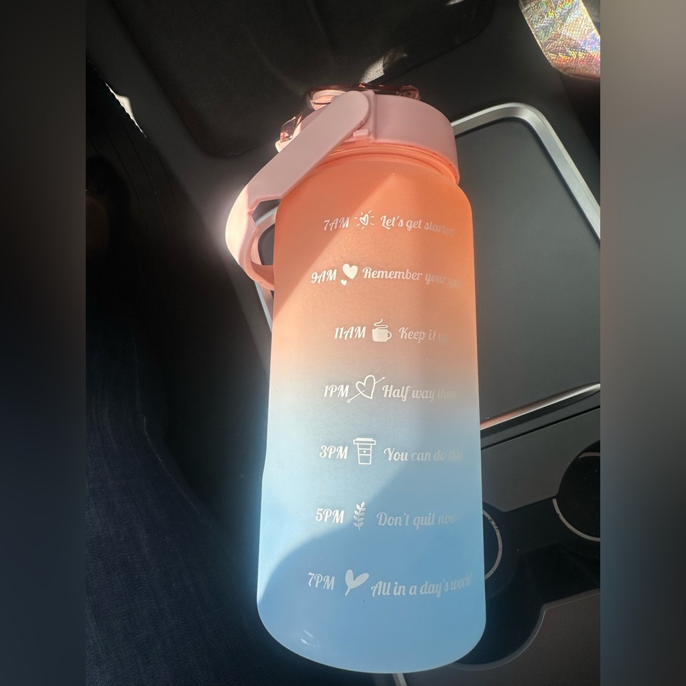 Water bottle motivational